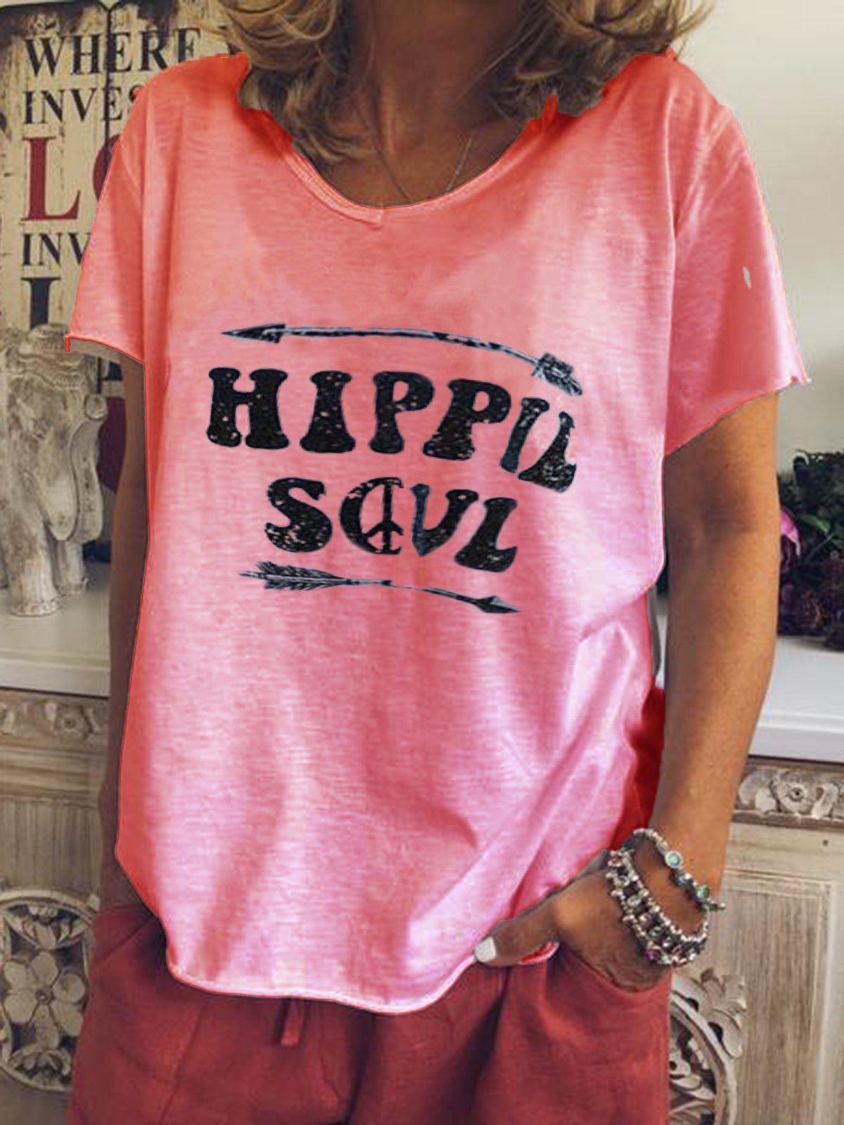 Casual Crew Neck Shirts & Tops