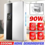 2.2L Home Electric Portable Dehumidifier Air Dryer LED With 24h Timing