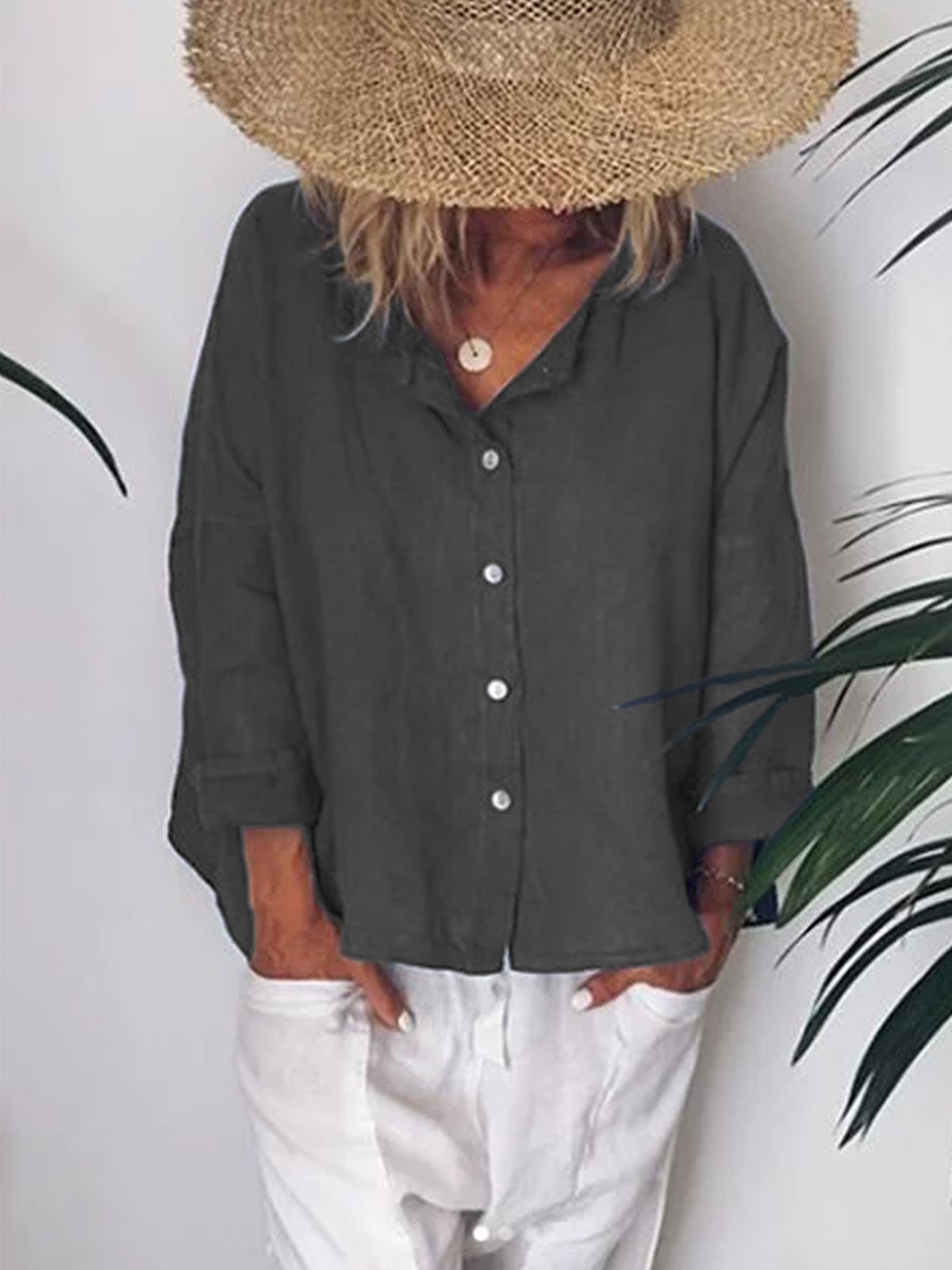 V Neck Casual Shirts & Tops