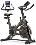 Indoor Cycling Bike Stationary,UREVO Exercise Bike for Home Gym Cardio Bike, Black