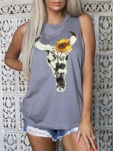 Purple Printed Vintage Jersey Floral Shirts & Tops