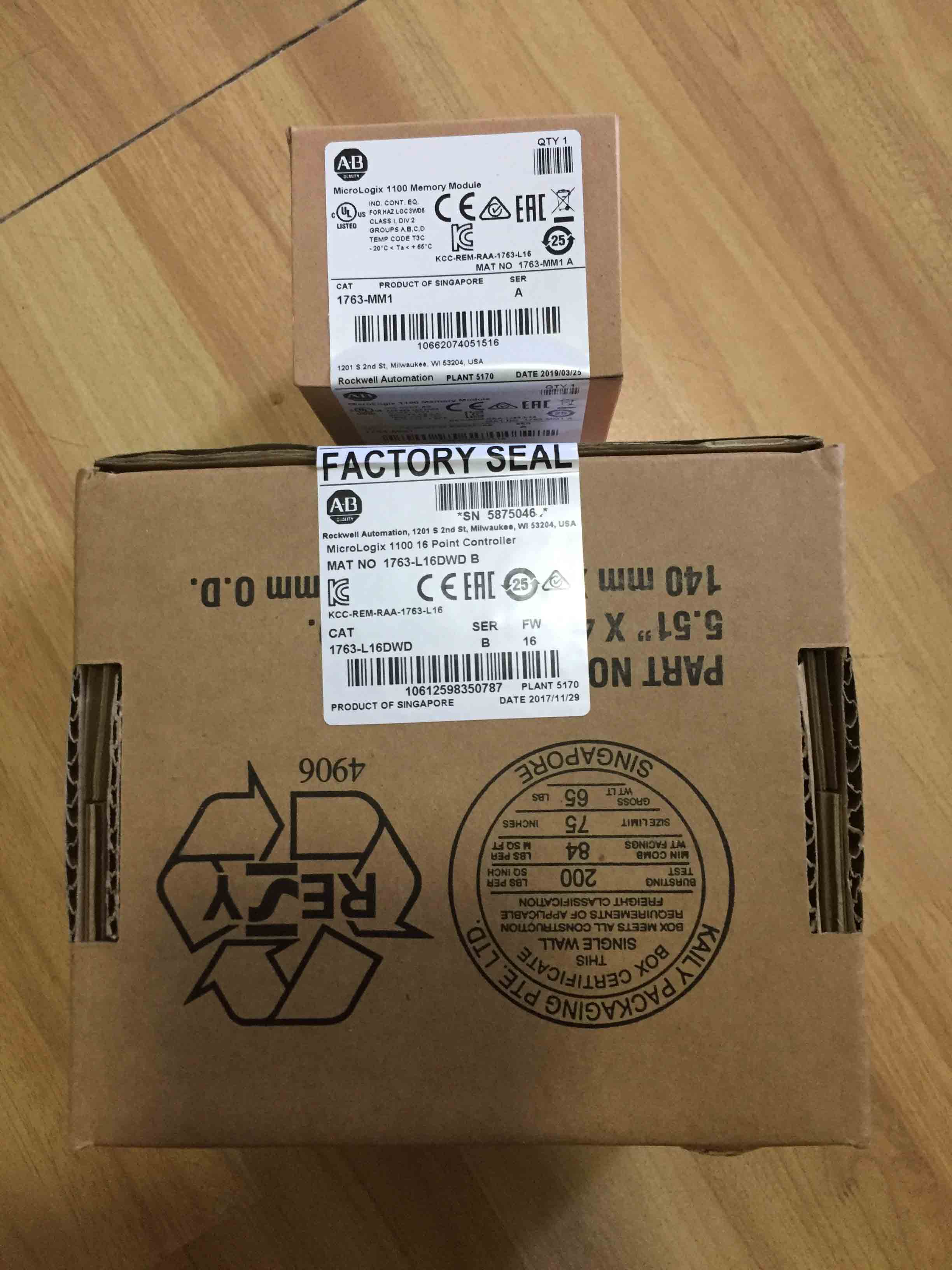 1763-L16DWD Allen Bradley Original Brandy New Factory Sealed