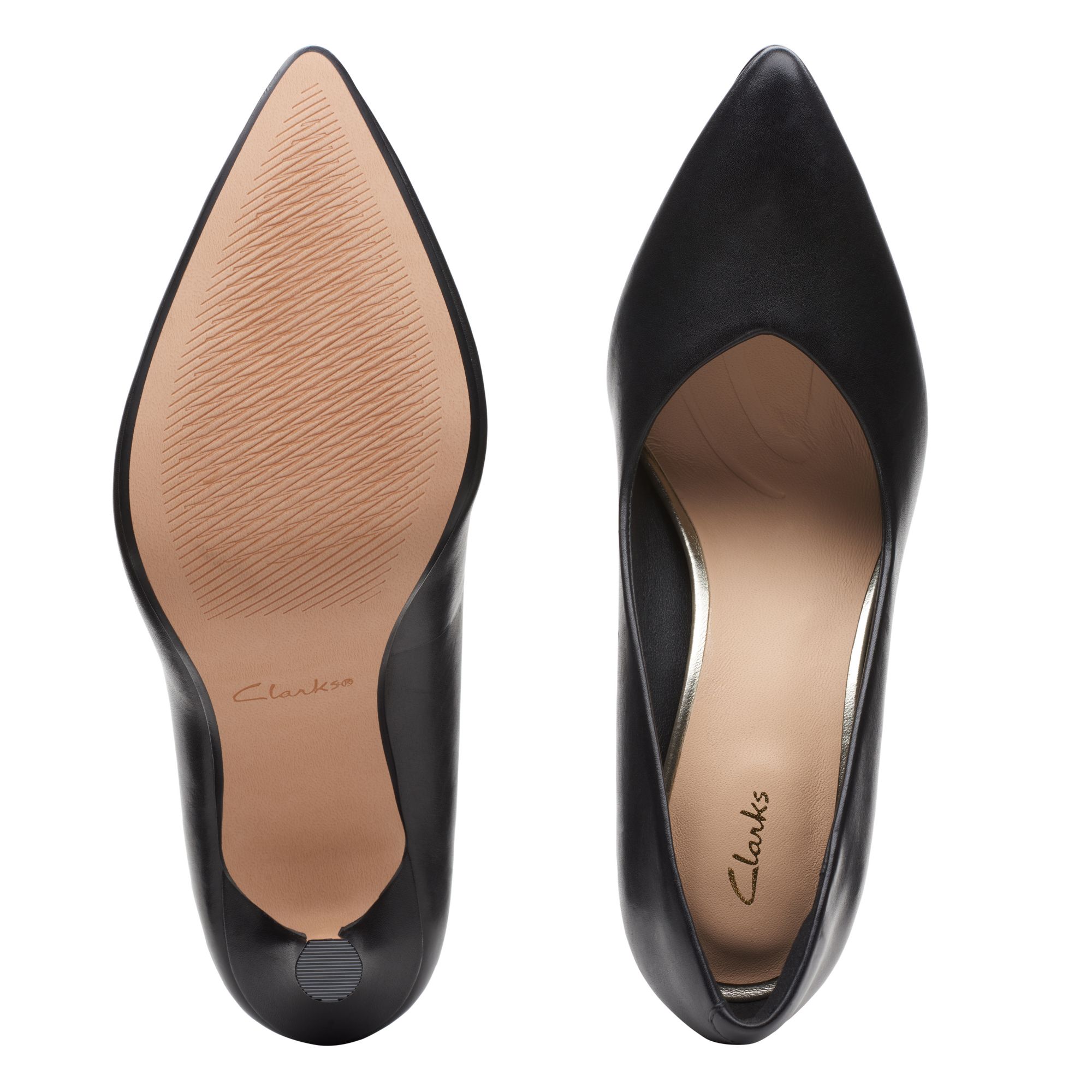 Women Violet 85 Court Black Leather