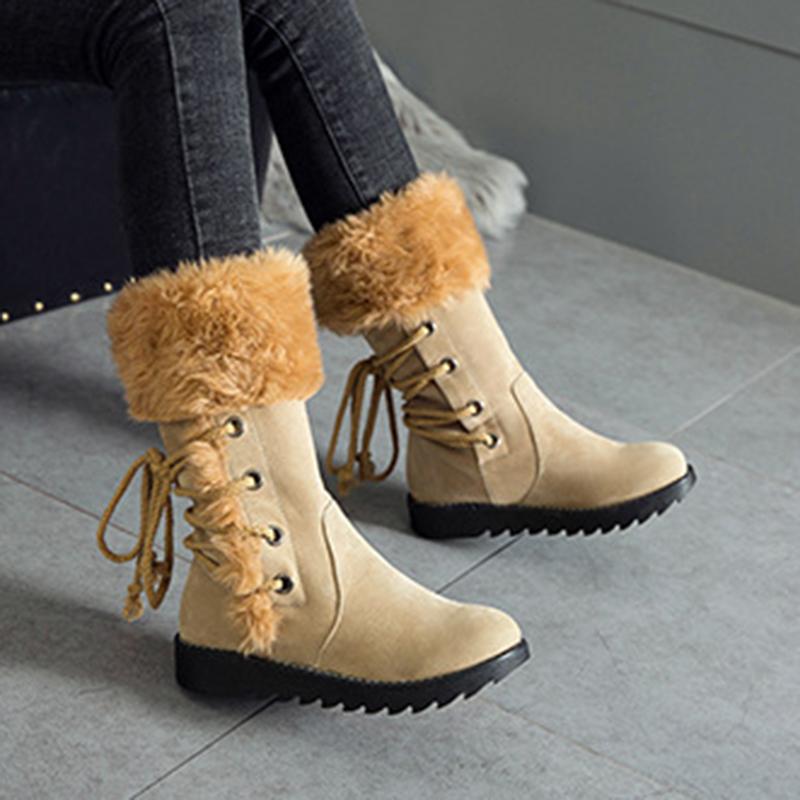Women Snow Booties Casual Comfort Warm Shoes