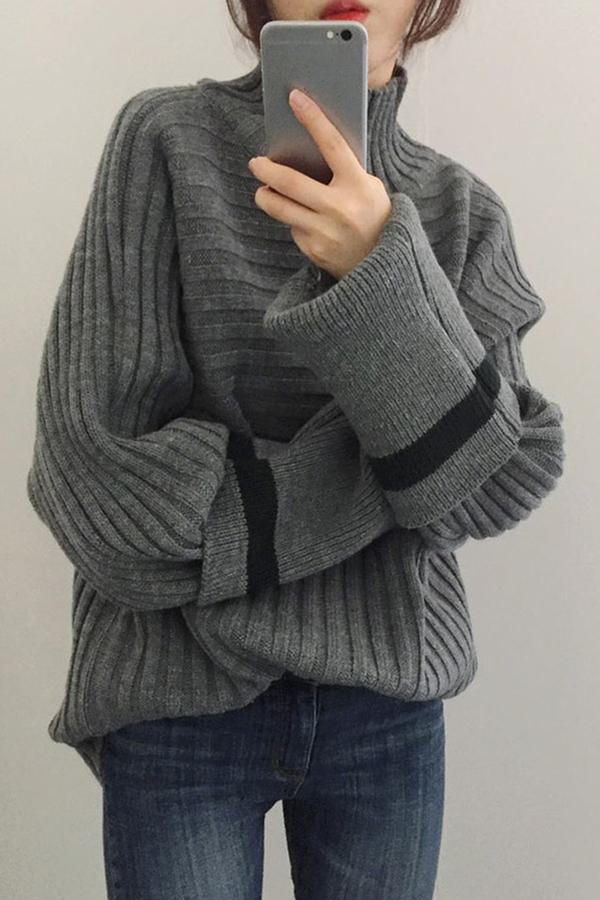 Fashion warm turtle neck sweater