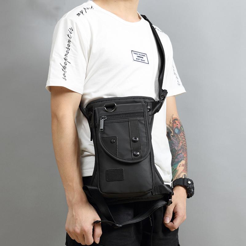 Men Fashion Nylon Waterproof Multi-function Pocket Chest Bag