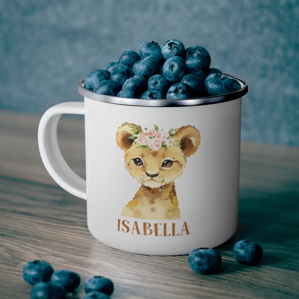 Custom Name Animal Enamel Campfire Mug III