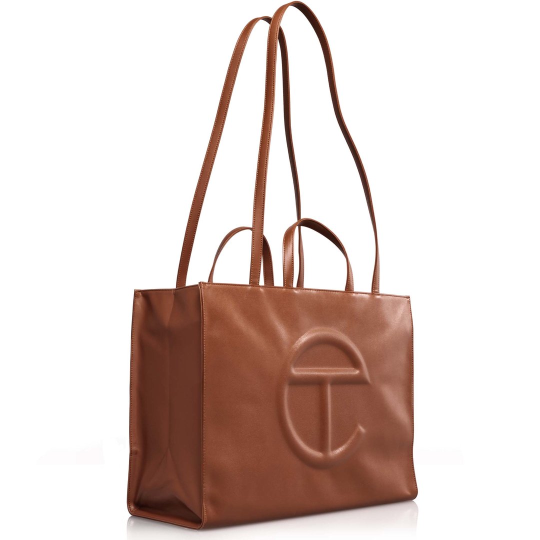 Large Tan Shopping Bag