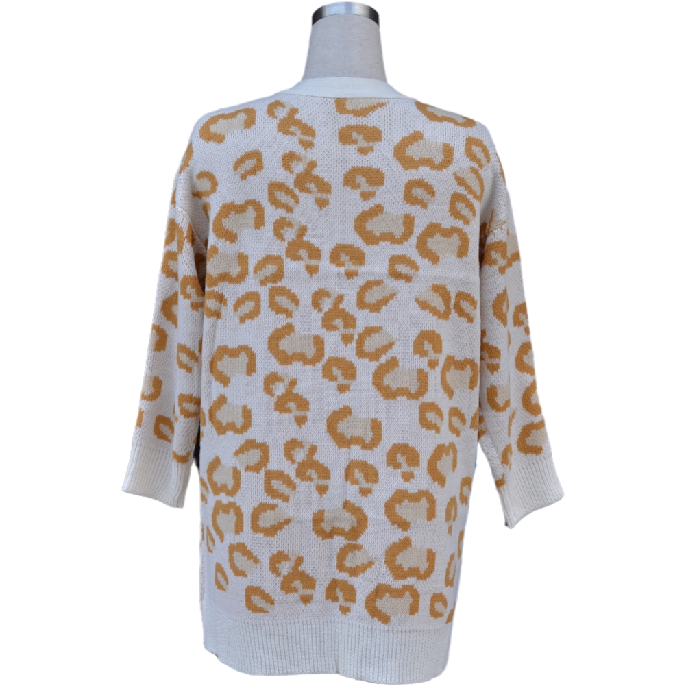 Sexy Leopard Print Long Pocket Cardigans