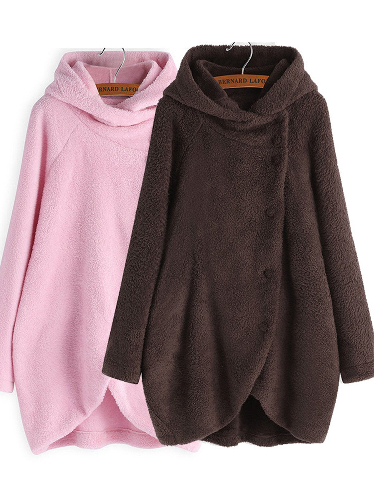 Long Sleeve Buttoned Floral Casual Coat