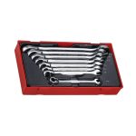 Teng Tools �C 8 Piece SAE / Imperial Ratcheting Wrench Set �C TEN-O-TT6508RAF