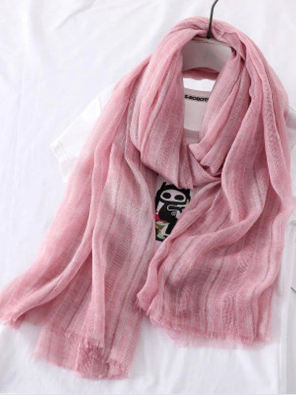 Women Solid Casual Comfort Scarves