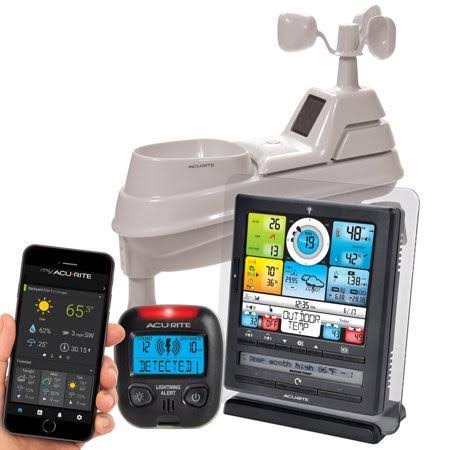 Acurite Wireless Weather Station W Bonus Portable Lightning Detector (01036M)