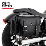 Motorcycle Saddlebag Throw Over Saddle bags Universal Side Tool Bag with lock