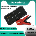 Upgraded Peak Current 3000A Super Safe Car Jump Starter with Quick Charge Auto Battery Booster Power Pack For Car