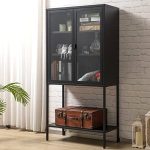 MATICO Metal Storage Cabinet for Office, Living Room, Kitchen / 59′�?H) x30(L)