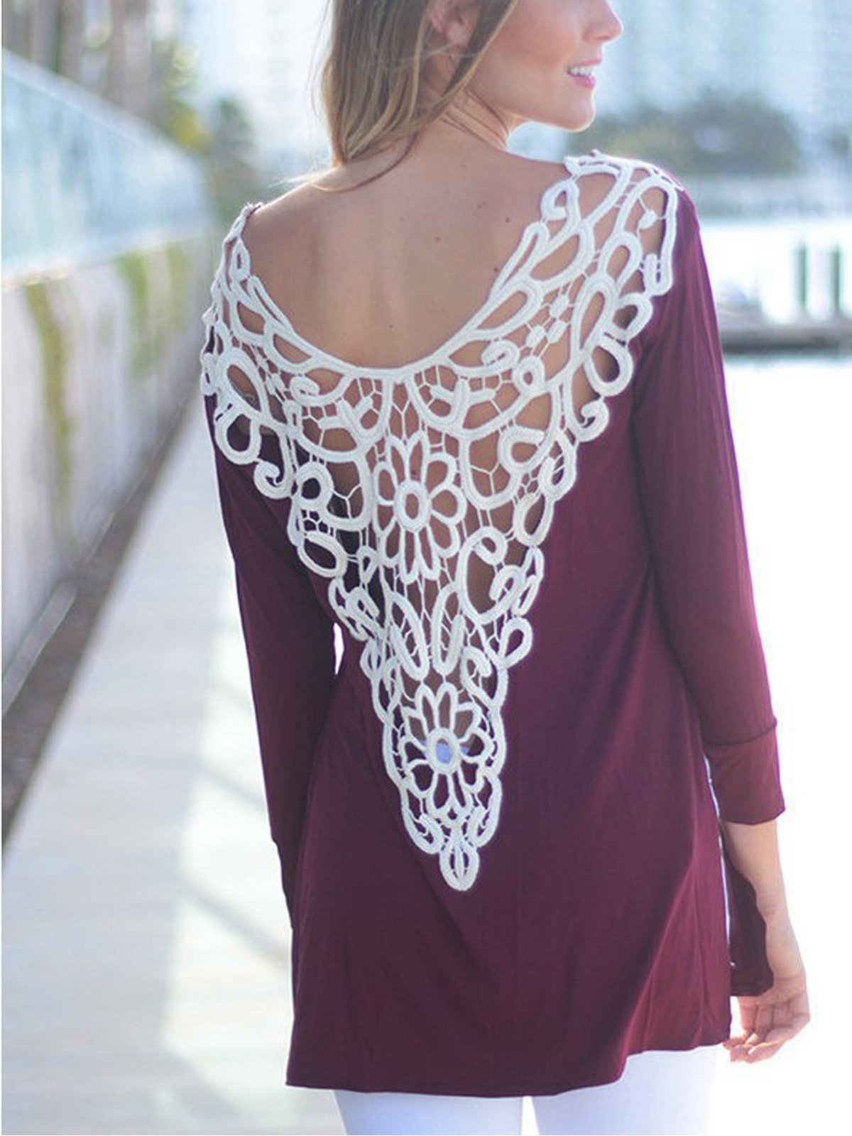 Cotton V Neck Sexy Shirts & Tops