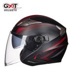New GXT Summer Double Lens Motorcycle Helmets Open Face Motorbike Helmet
