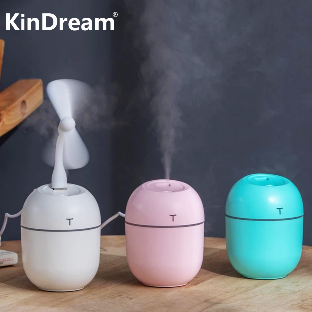 200ML Mini Ultrasonic Air Humidifier Romantic Light USB Essential Oil Diffuser Car Purifier Aroma Anion Mist Maker With LED Lamp