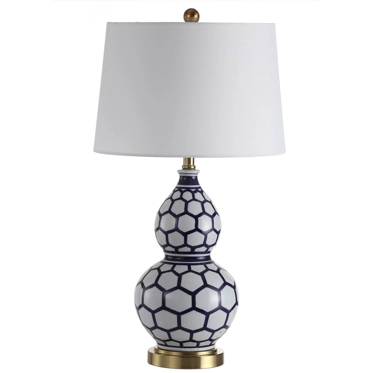 Safavieh Halona Blue White Table Lamp