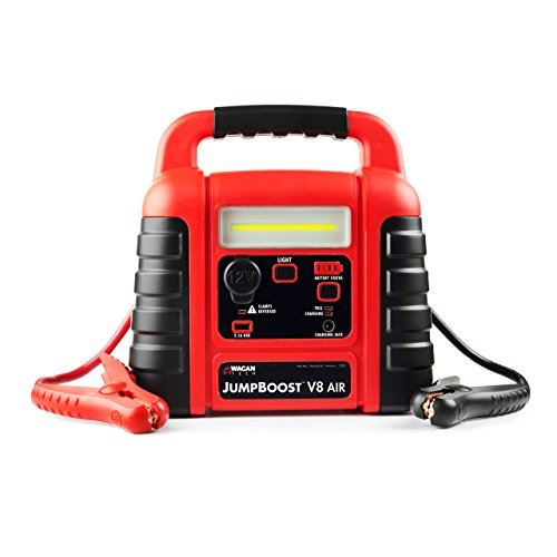 Wagan EL7552 Jumpboost V8 Air 1000 Peak Amps Jump Starter with 260 PSI Air Compressor