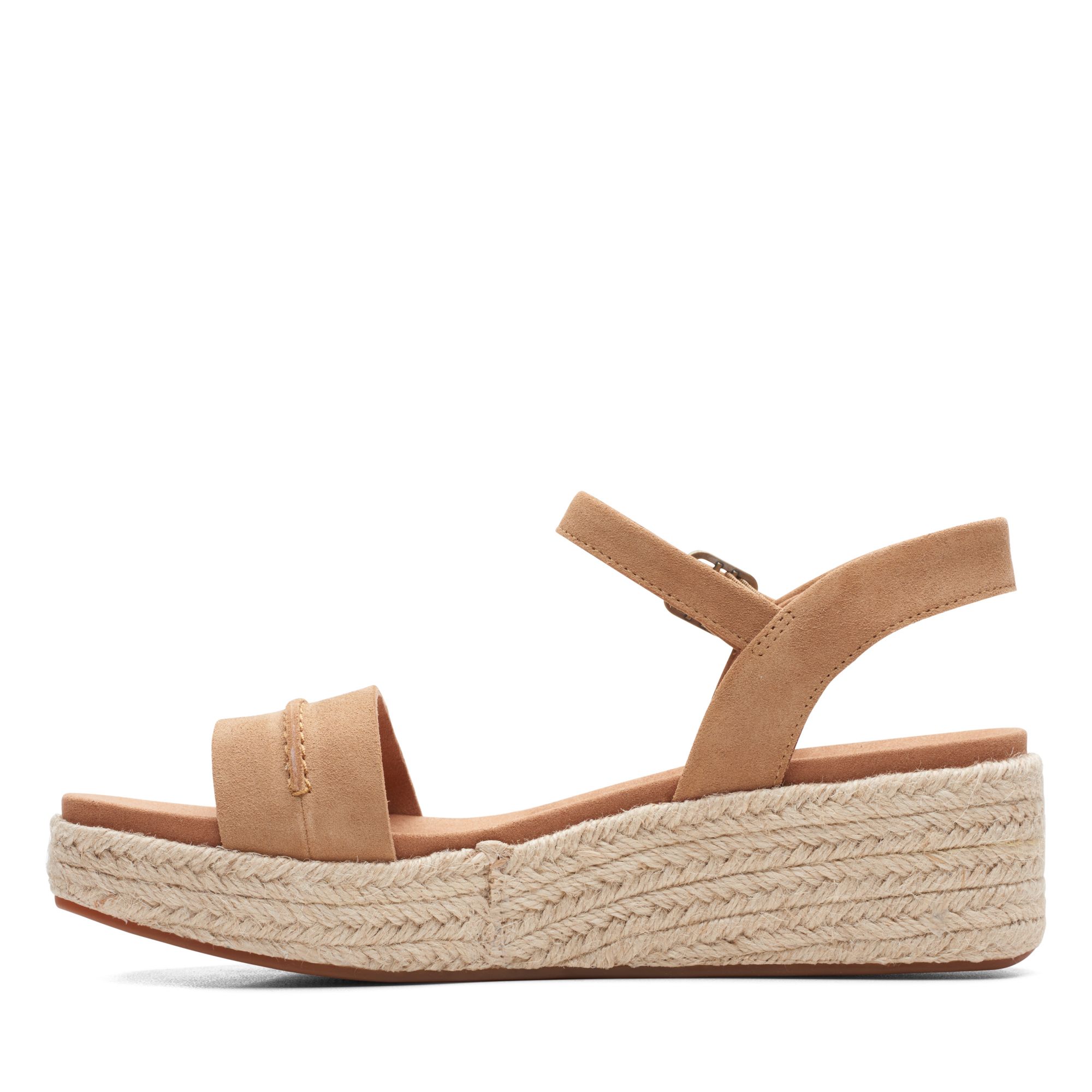 Women Sandals Kimmei Stitch Light Tan Suede