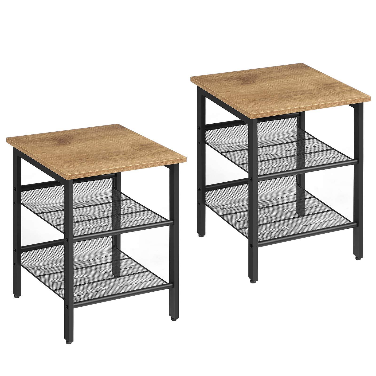 Set of 2 Side Tables for Bedroom