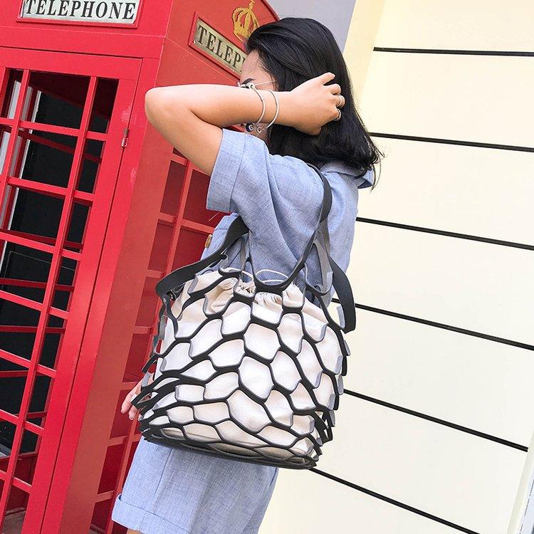 Women Fishing Net Hollow Shoulder Bag