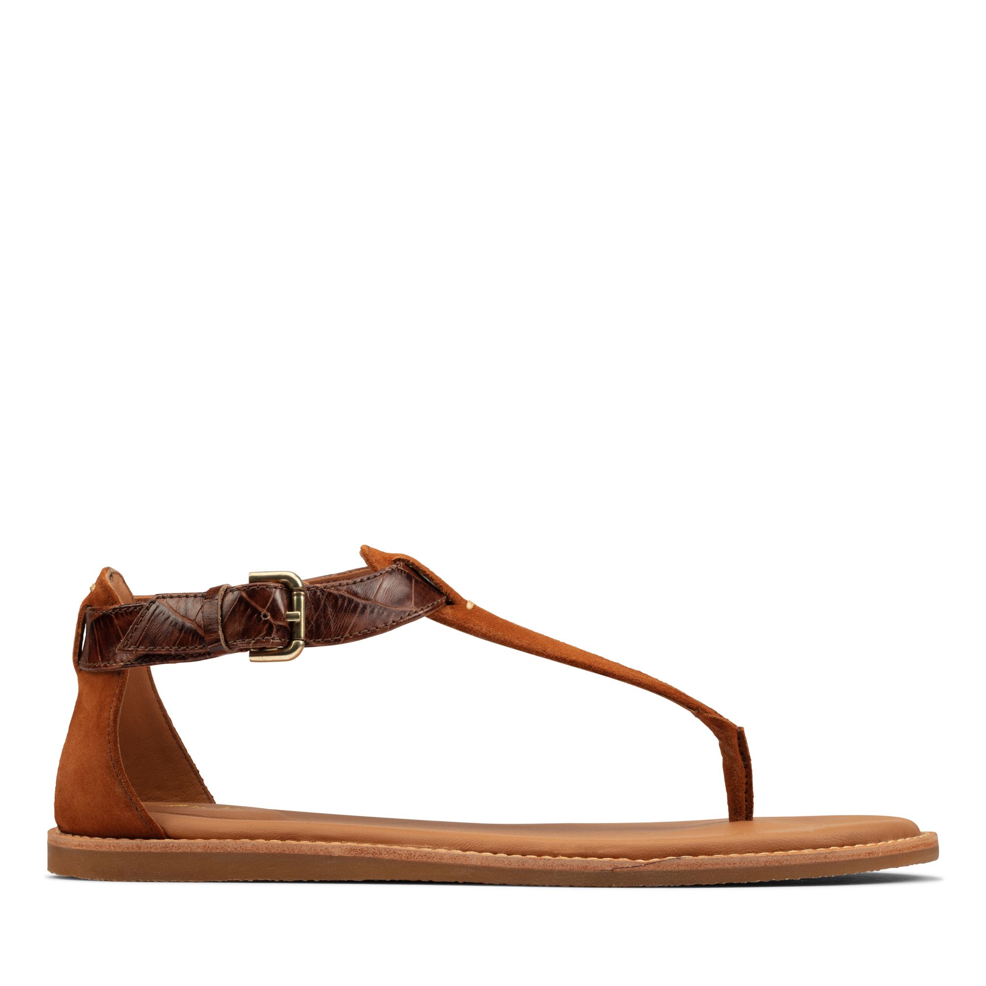 Women Sandals Karsea Post Tan Leather