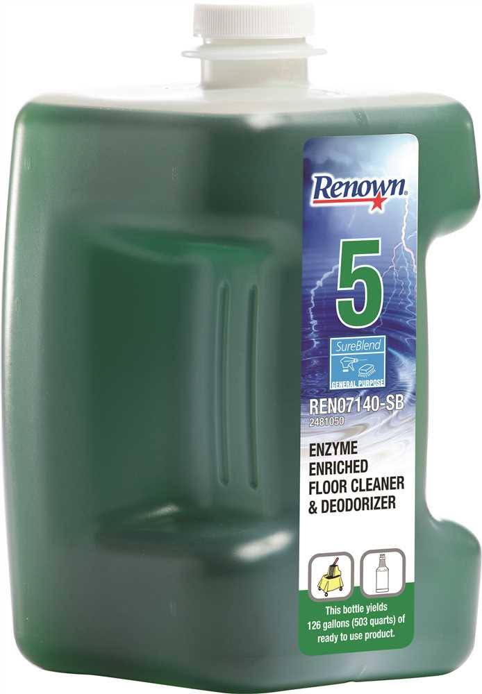 Renown Sureblend Enzyme enriched Floor Cleaner and Deodorizer, 80 oz.