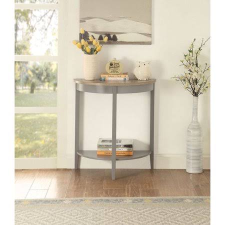 Daciye Justino Console Table in Gray Oak Gray 90161-90161, Size: 736.60*406.40*127.00mm