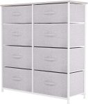 YITAHOME Storage Tower Unit with 8 Drawers �C Fabric Dresser