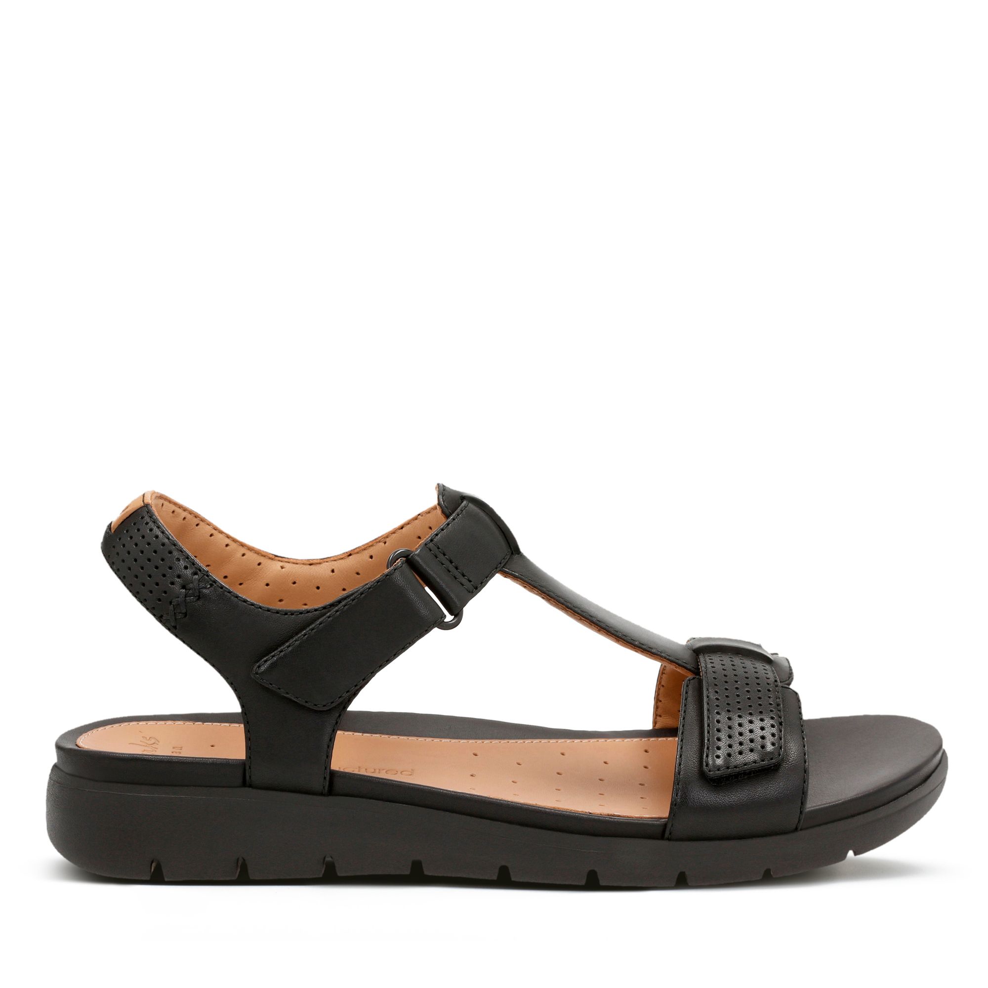 Women Sandals Un Haywood Black Leather