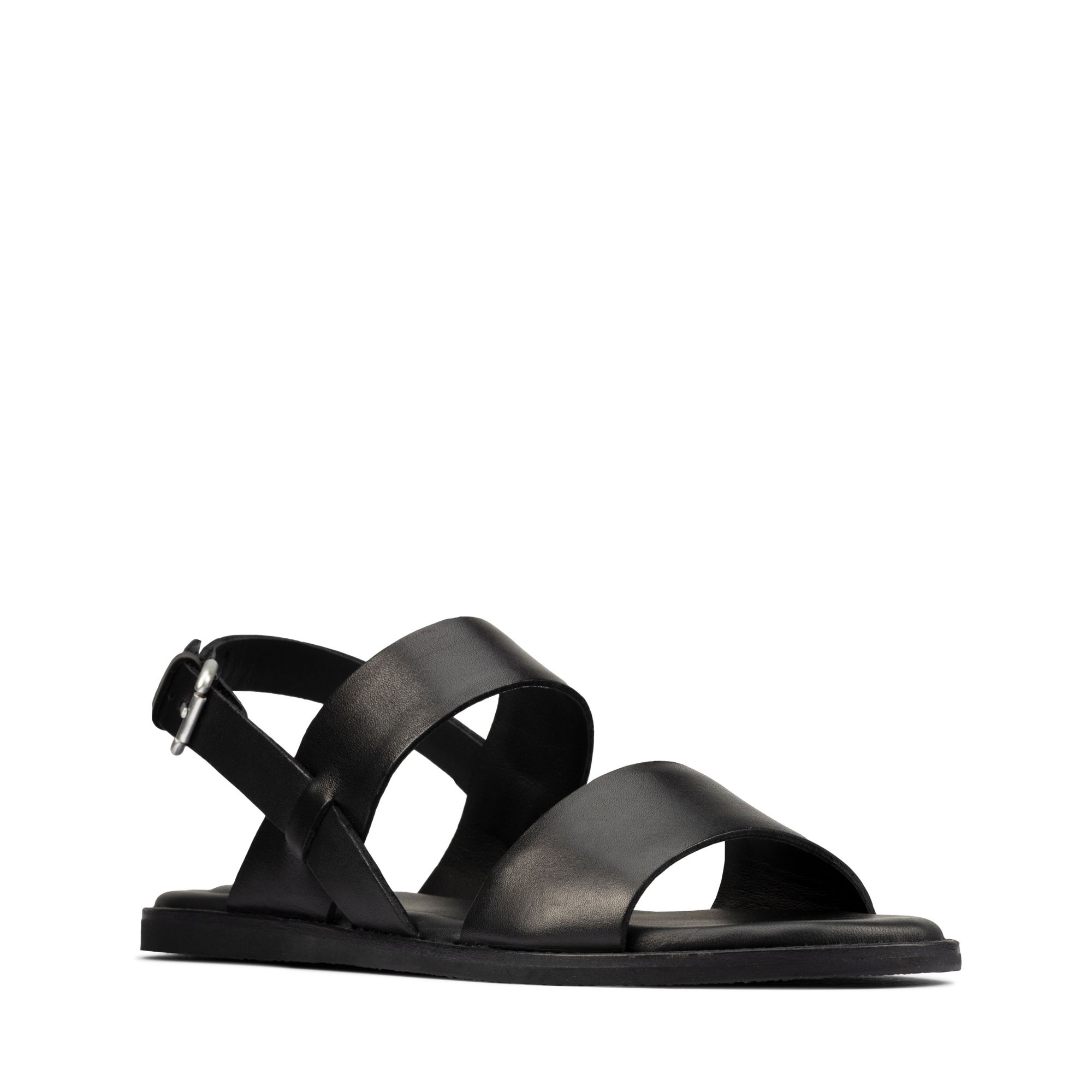 Women Sandals Karsea Strap Black Leather