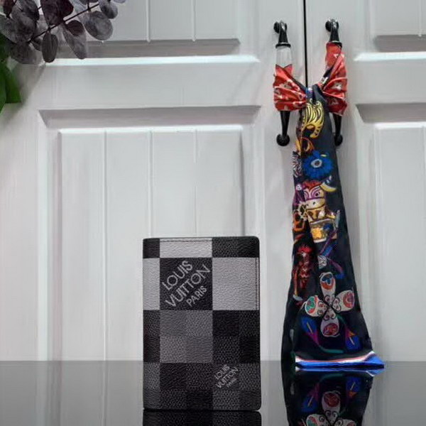 【原版皮】路易威登/LV 大格口袋钱夹，由Damier Graphite Pixel涂层帆布制成，以像素形式演绎经典Damier棋盘格图案，凸显未来感，集各种口袋与信用卡槽于一身，小巧又实用的多功能，款号：N63144