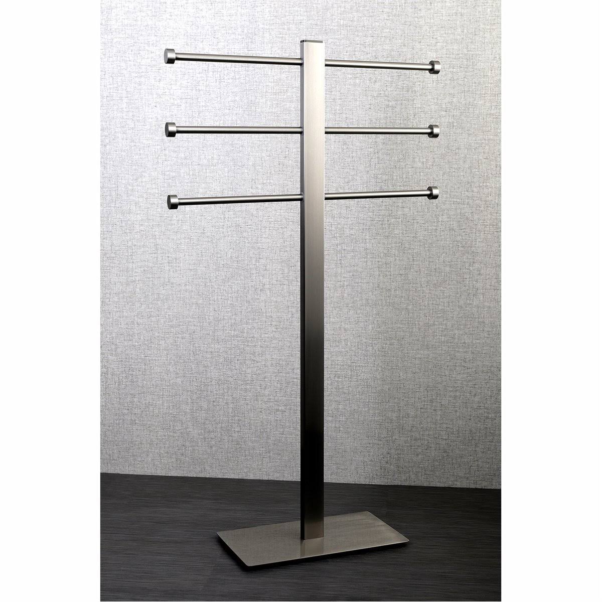 Kingston Brass Ccs6021 Edenscape Chrome Freestanding Stainless Steel Towel Holder