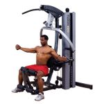 Body-Solid Fusion 500 Home Gym with 210-Pound Weight, for Men and Women Exercise- Black