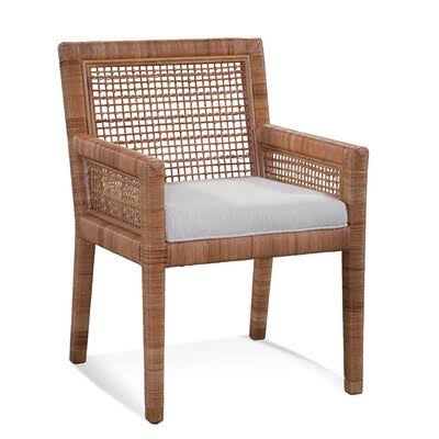 Pine Isle Dining Chair Braxton Culler Bisque/Coral Textured Plain; 0373-14
