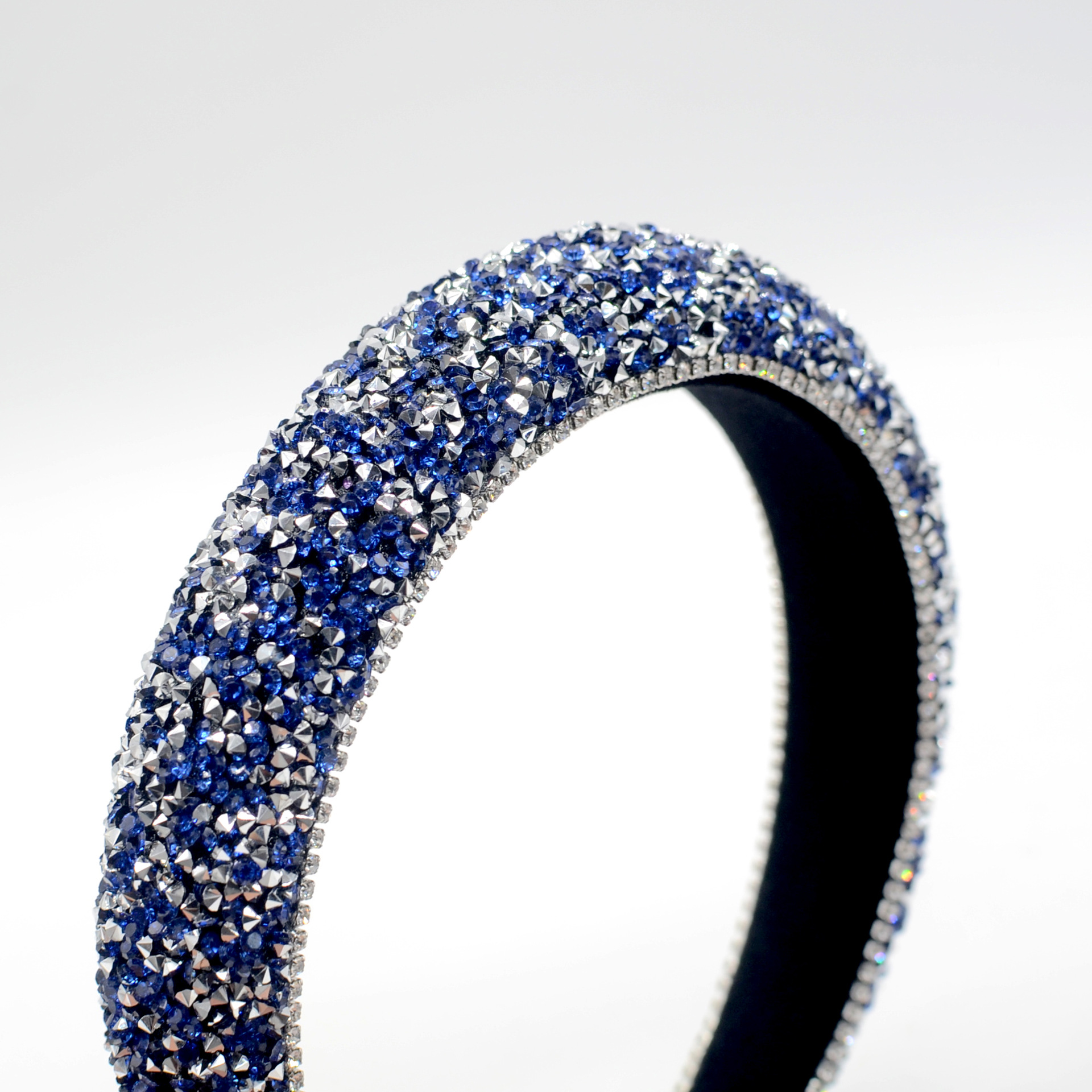 新款跨境欧美巴洛克头箍韩国满钻海绵带钻韩版发箍宽边水钻发箍