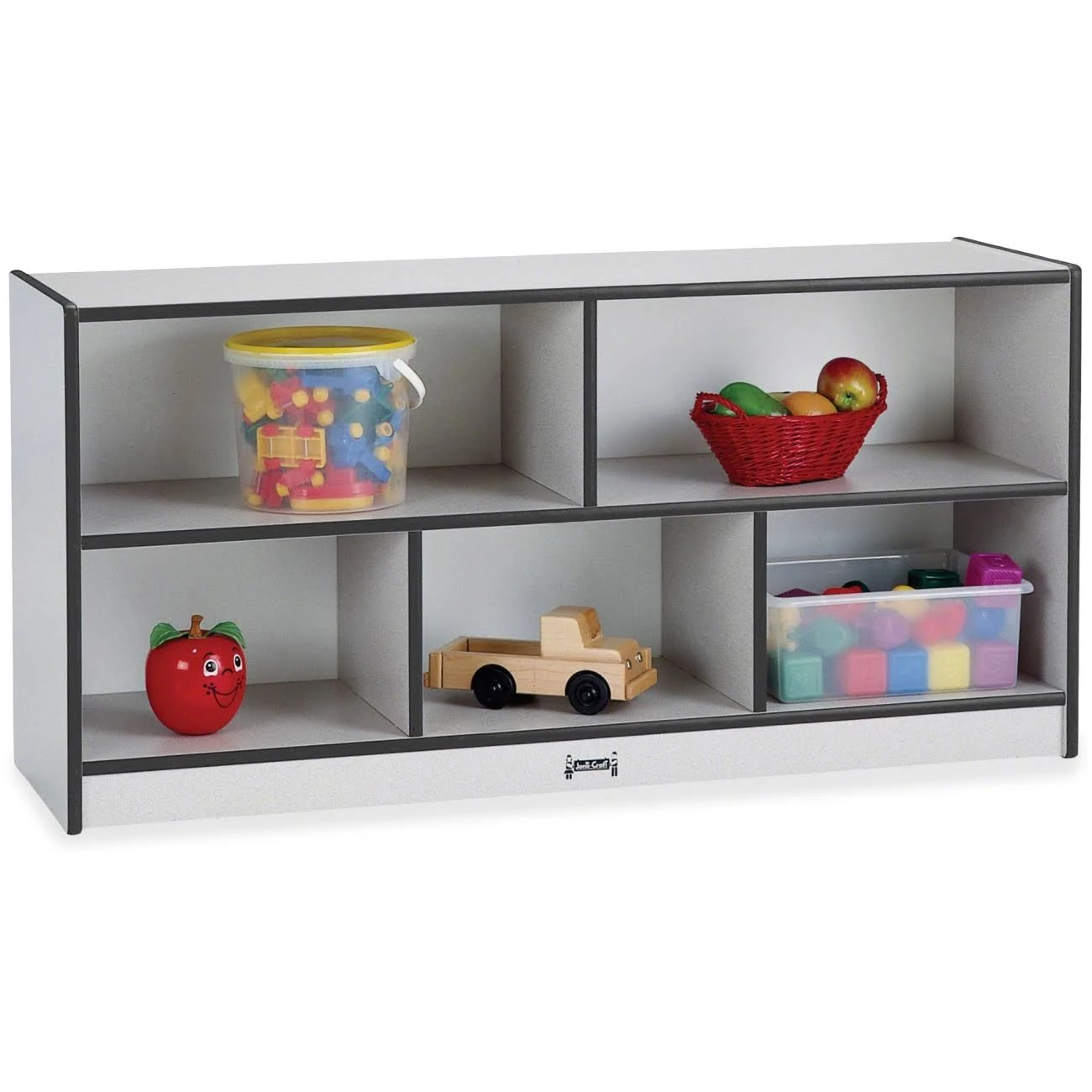Rainbow Accents Toddler Single Mobile Storage Unit - Black