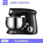 Stainless Steel Bowl Mute Mixer 6-speed Kitchen Food Stand Mixer
