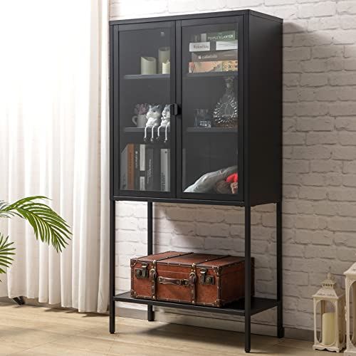 MATICO Metal Storage Cabinet for Office, Living Room, Kitchen / 59′�?H) x30(L)
