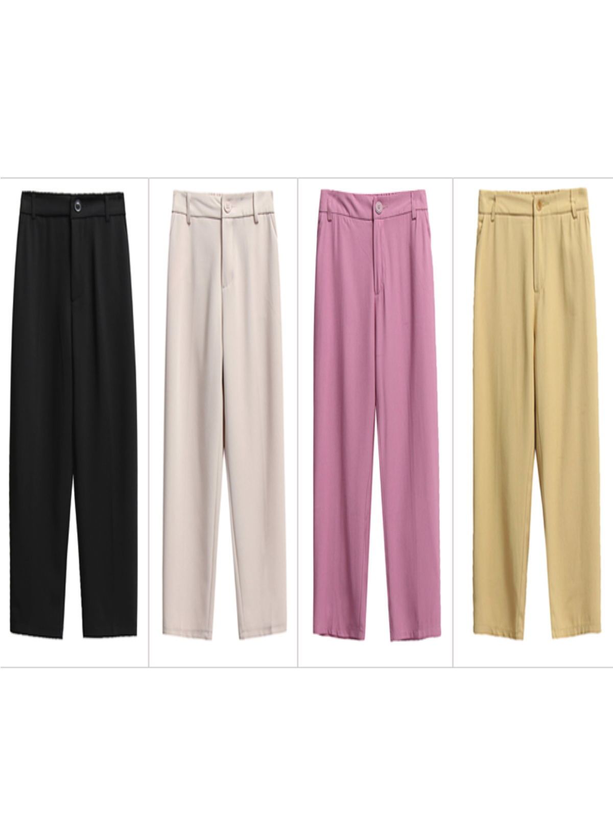 Plus Size Women Plain Casual Pants