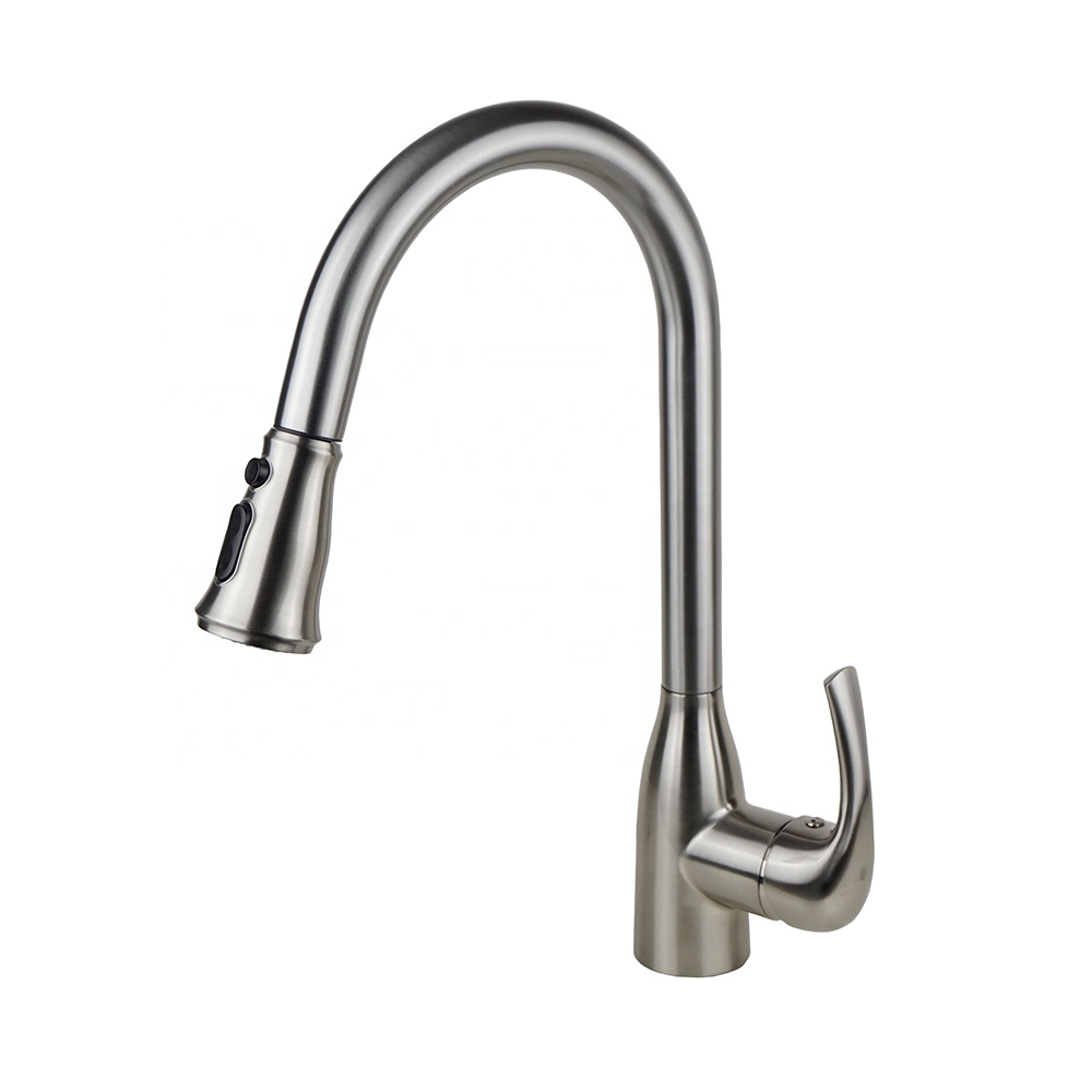 Fashion high repurchase design single handle pull out kitchen sink mixer faucet tap