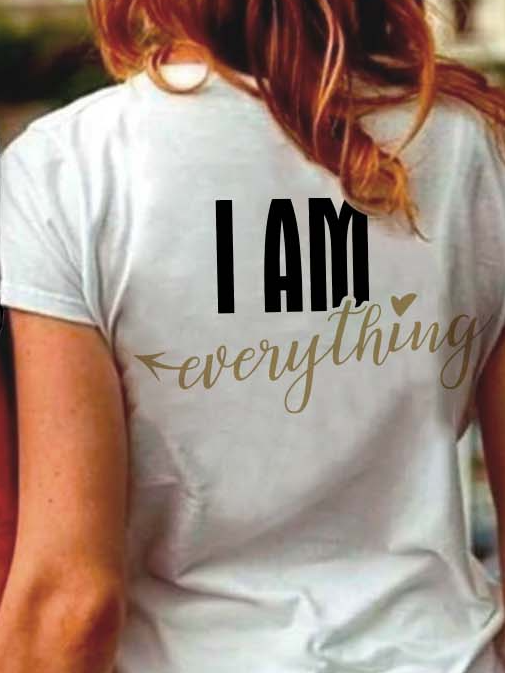 I Have Everything I Need I Am Everything Funny Crew Neck Cotton Couple T-Shirts