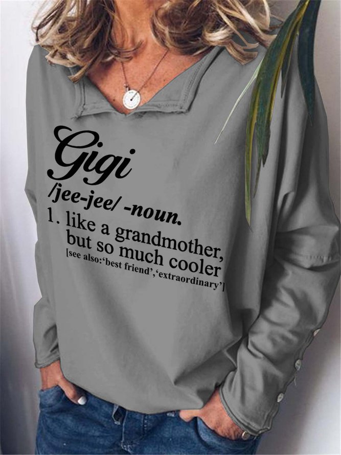 Gigi Like A Grandmother But So Much Cooler Casual Cotton Blends Sweatshirts