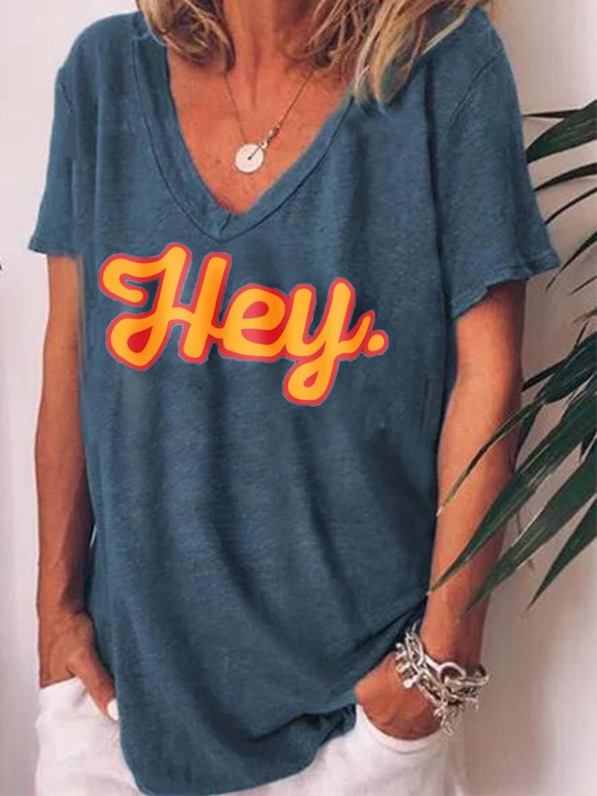 Cotton-Blend Short Sleeve Shirts & Tops