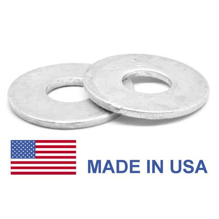 Asmc Industrial 7/8 inch Grade F436 Round STRUCTURAL Washer - USA Medium Carbon Steel Hot Dip Galvanized Pk 100