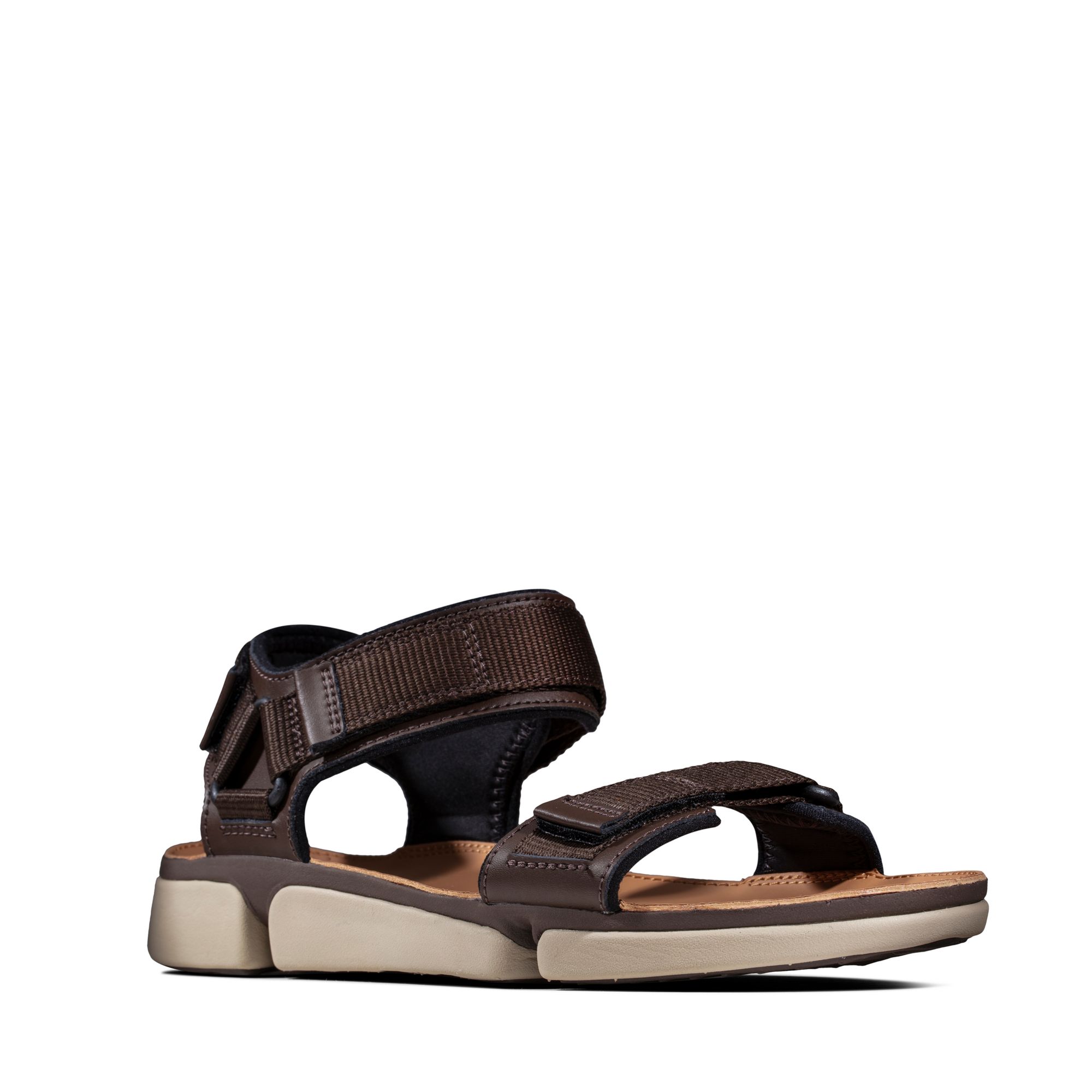 Men Sandals Tri Cove Trail Dark Brown Combi