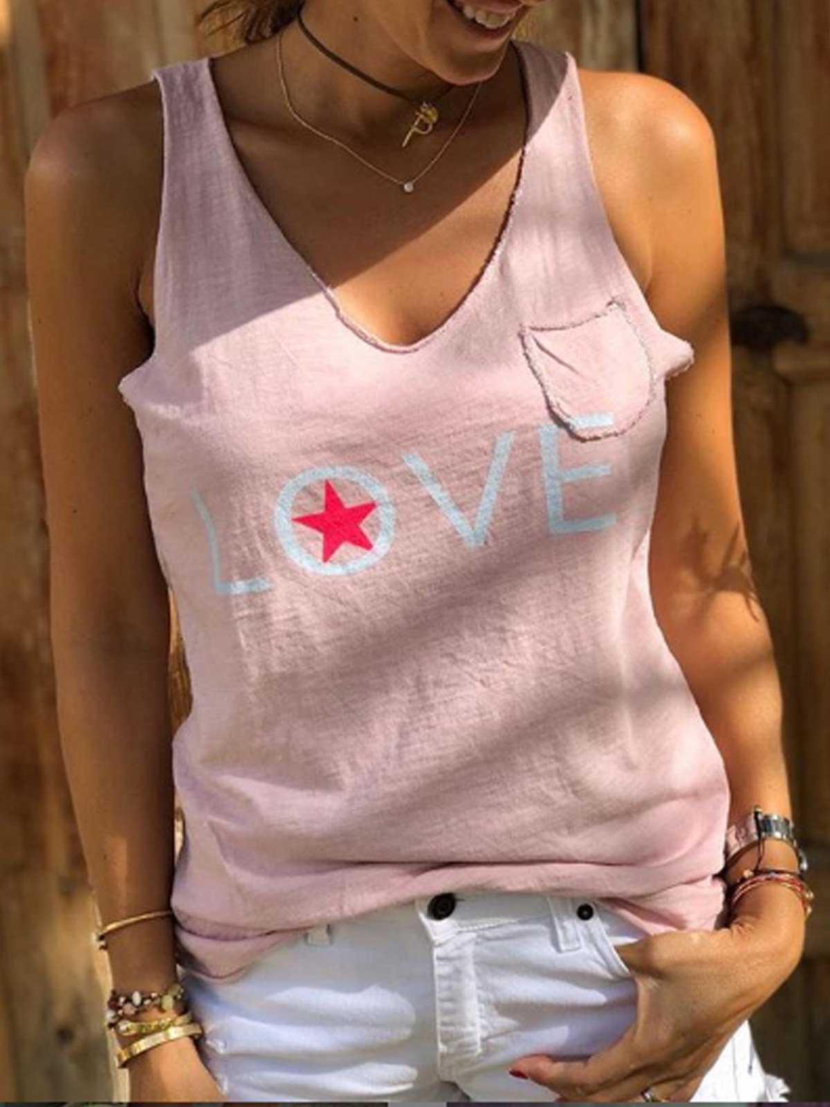 Sleeveless Casual Shirts & Tops